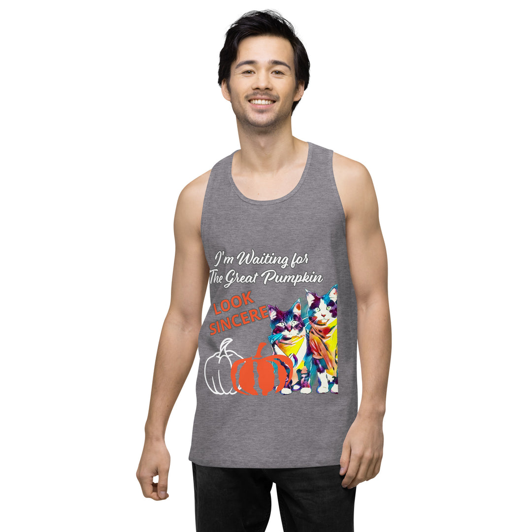 Great Pumpkin, look Sincere, Men’s premium tank top