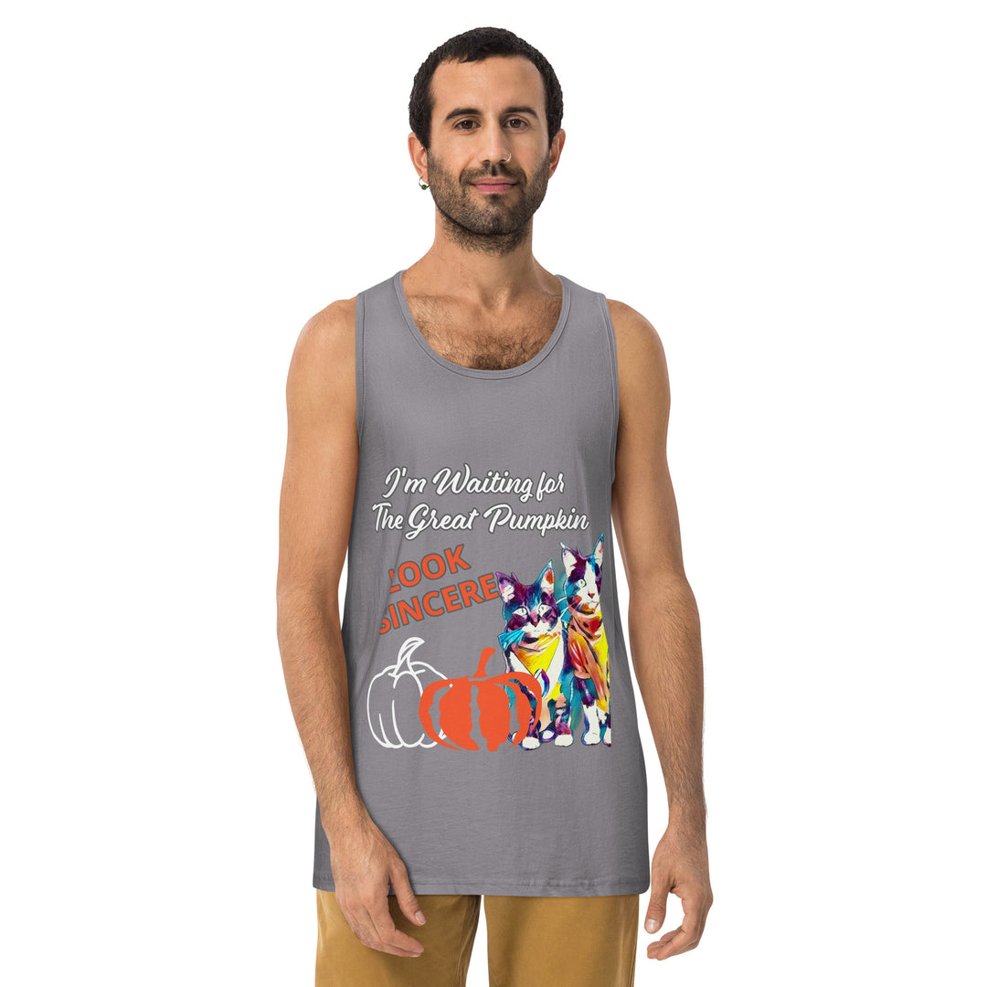 Great Pumpkin, look Sincere, Men’s premium tank top