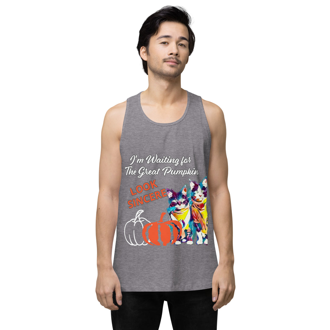 Great Pumpkin, look Sincere, Men’s premium tank top