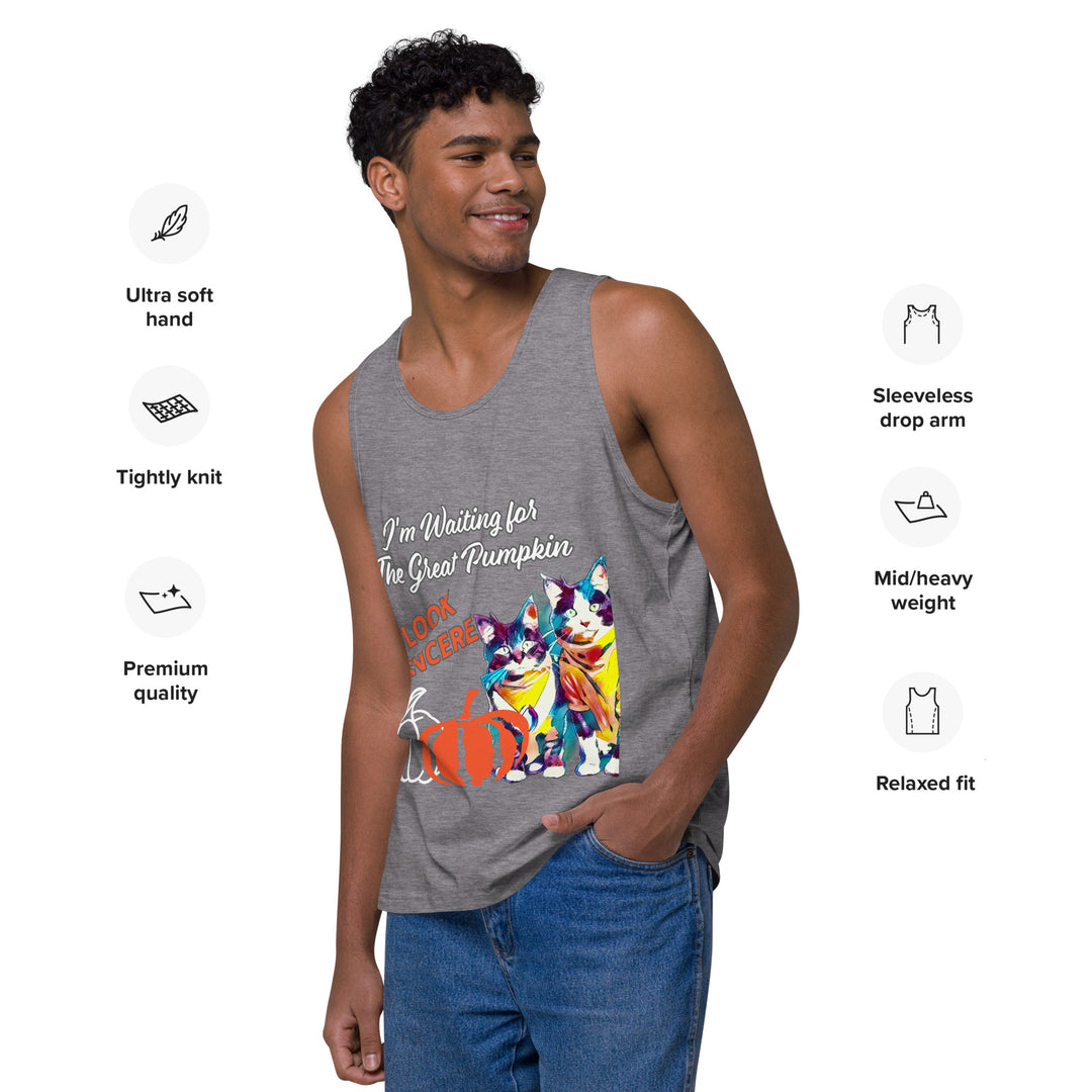 Great Pumpkin, look Sincere, Men’s premium tank top
