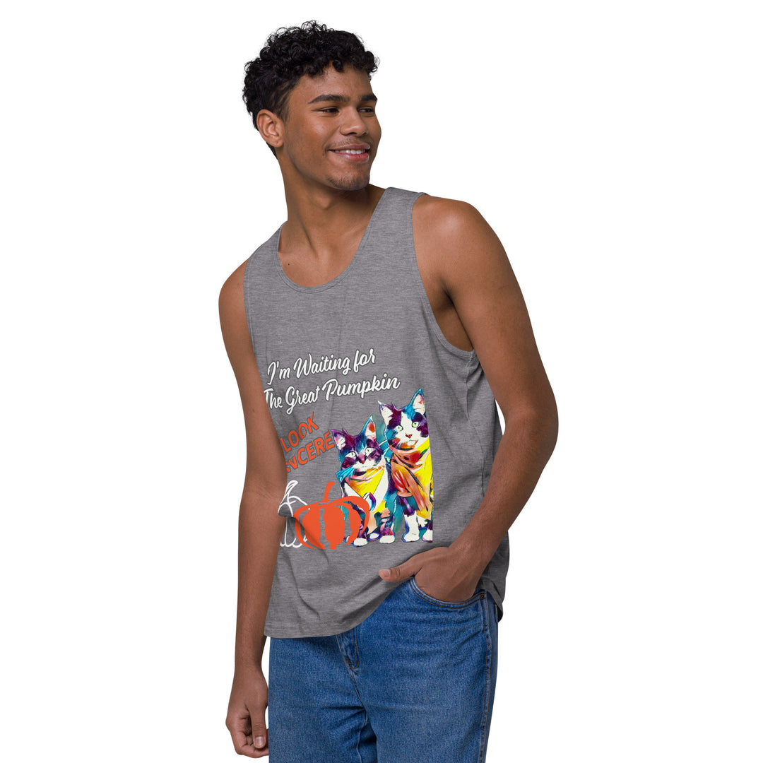 Great Pumpkin, look Sincere, Men’s premium tank top