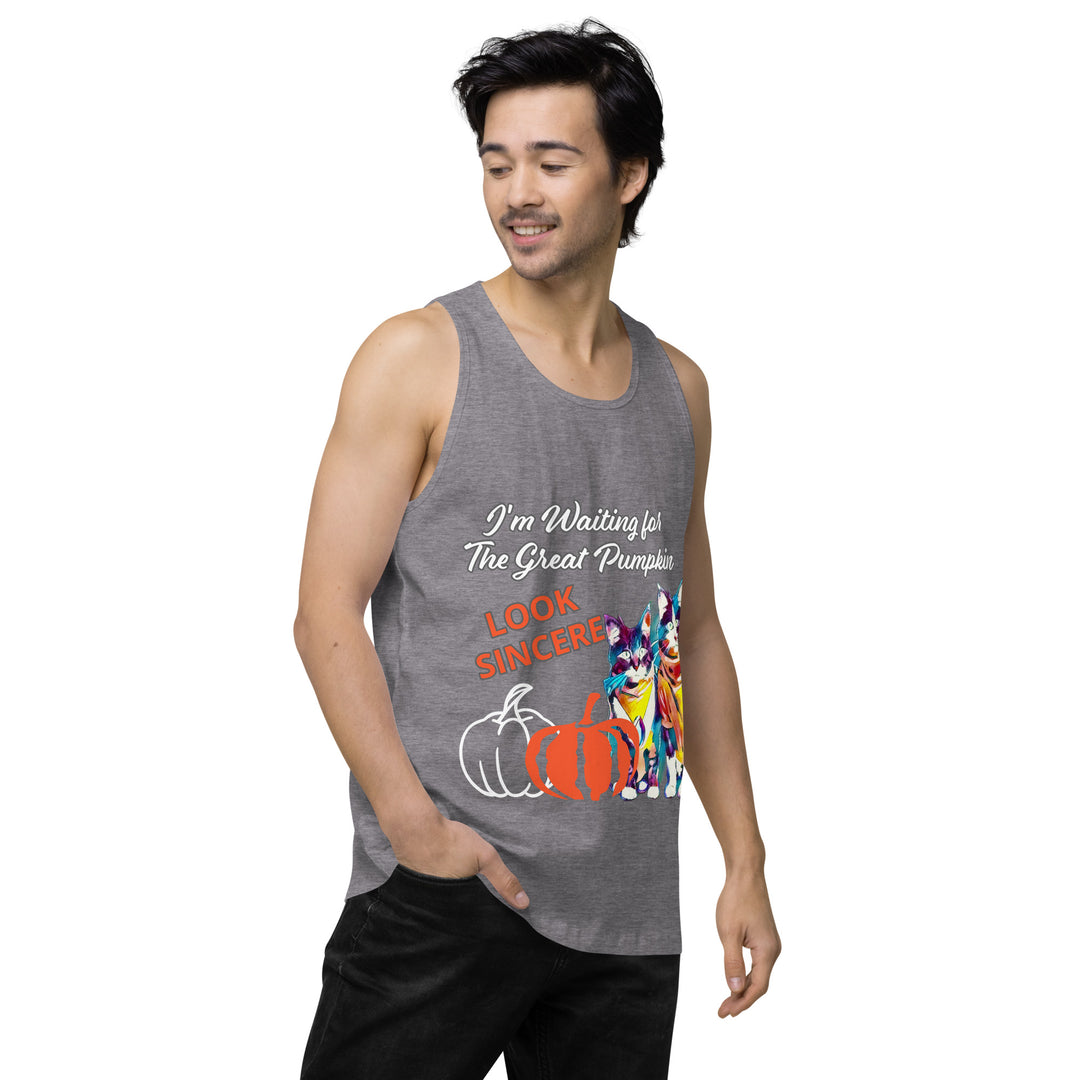 Great Pumpkin, look Sincere, Men’s premium tank top