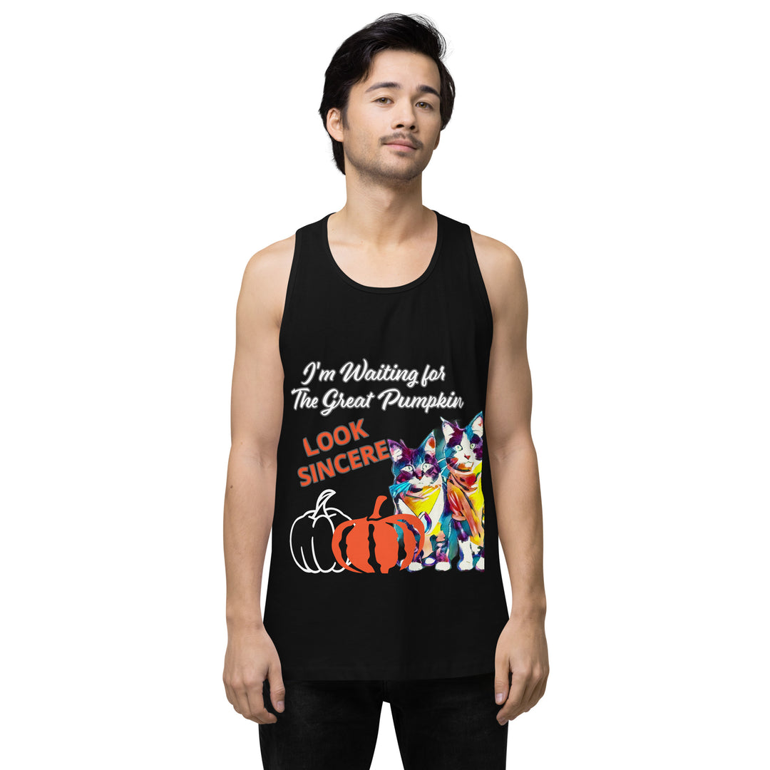 Great Pumpkin, look Sincere, Men’s premium tank top