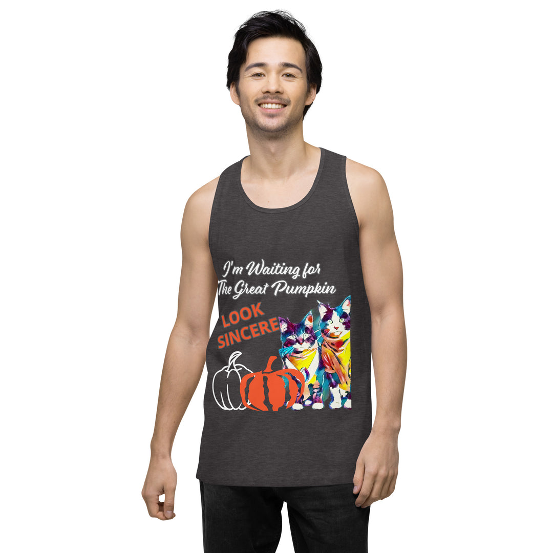 Great Pumpkin, look Sincere, Men’s premium tank top