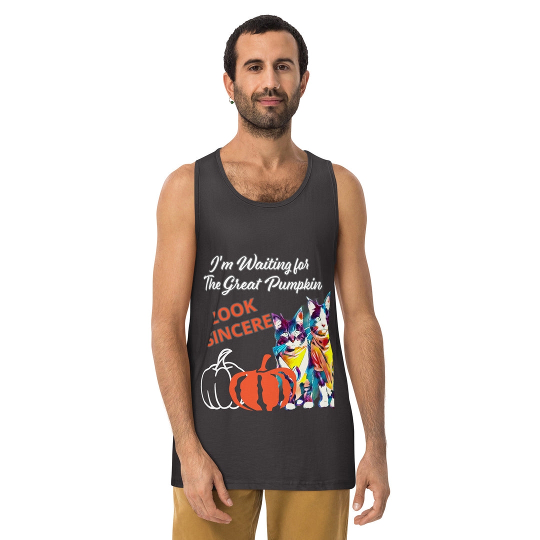 Great Pumpkin, look Sincere, Men’s premium tank top