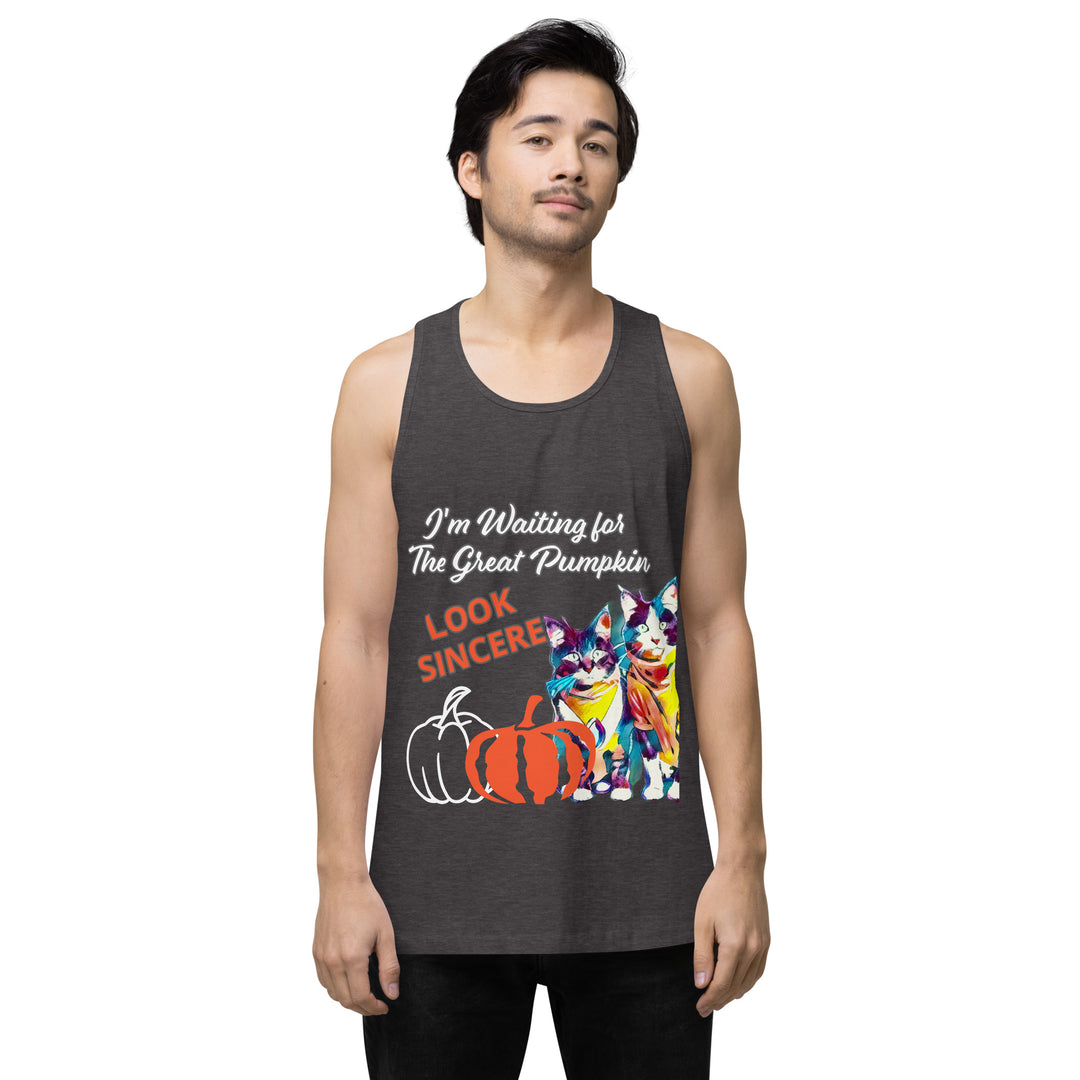 Great Pumpkin, look Sincere, Men’s premium tank top