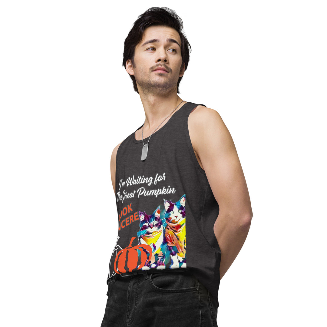 Great Pumpkin, look Sincere, Men’s premium tank top