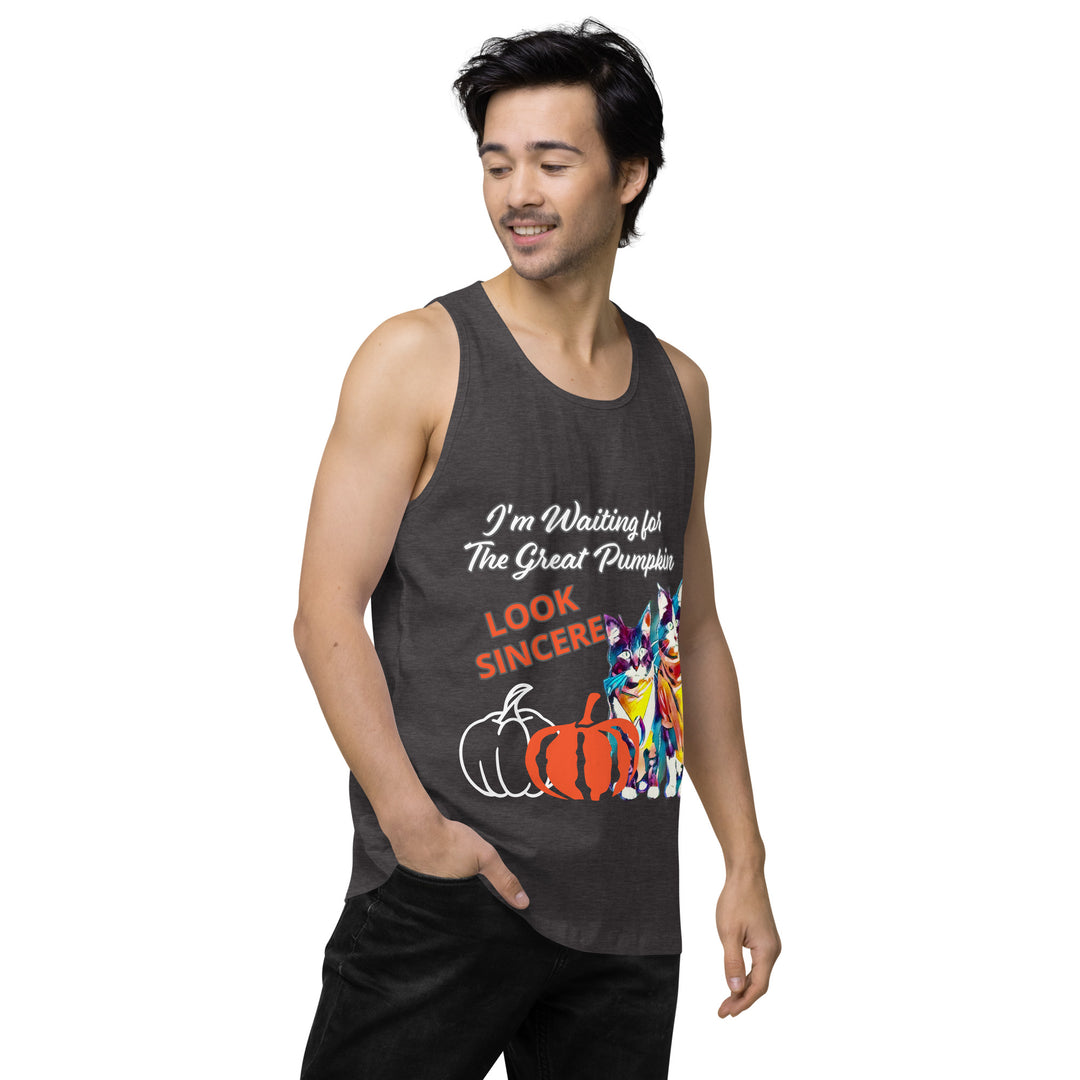 Great Pumpkin, look Sincere, Men’s premium tank top