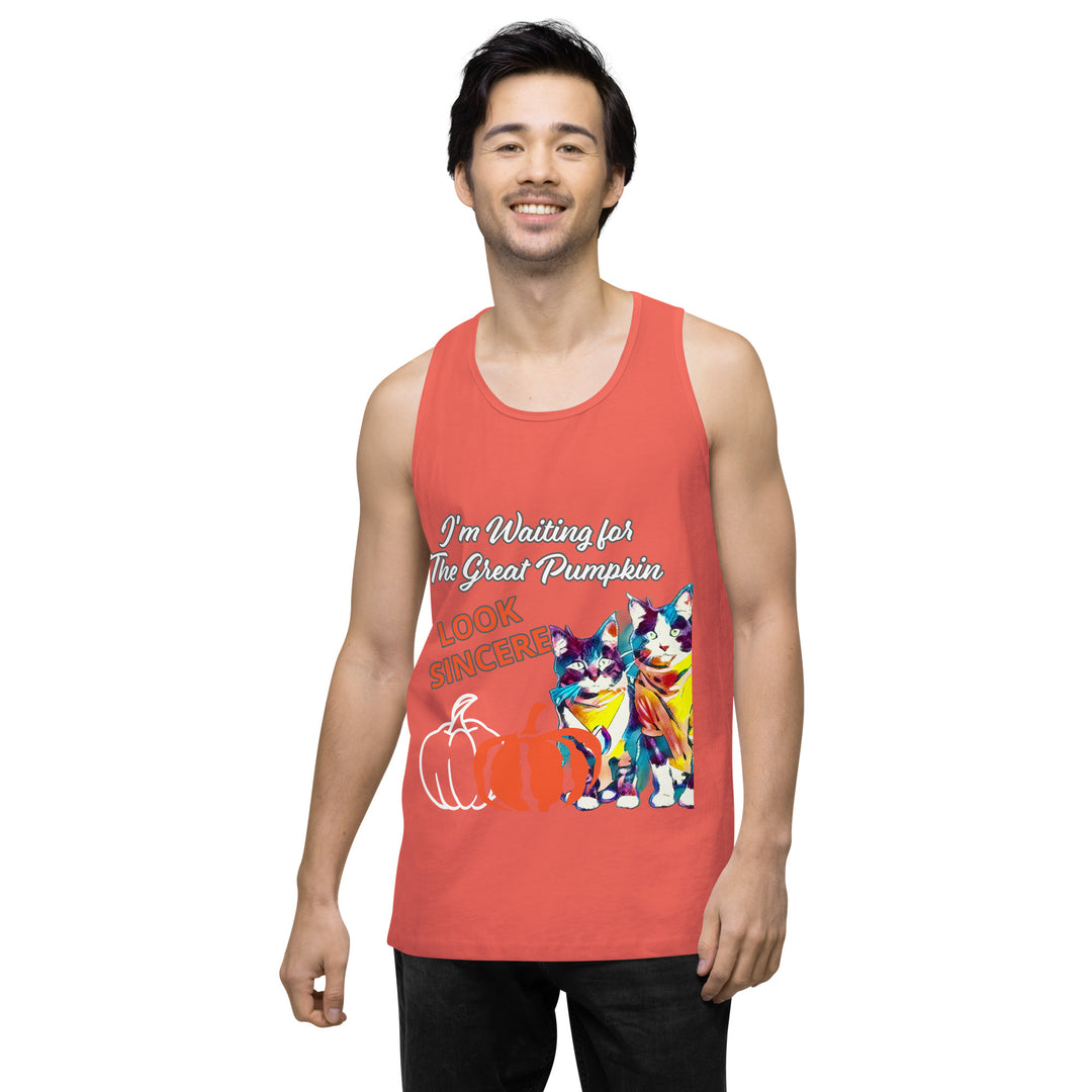 Great Pumpkin, look Sincere, Men’s premium tank top