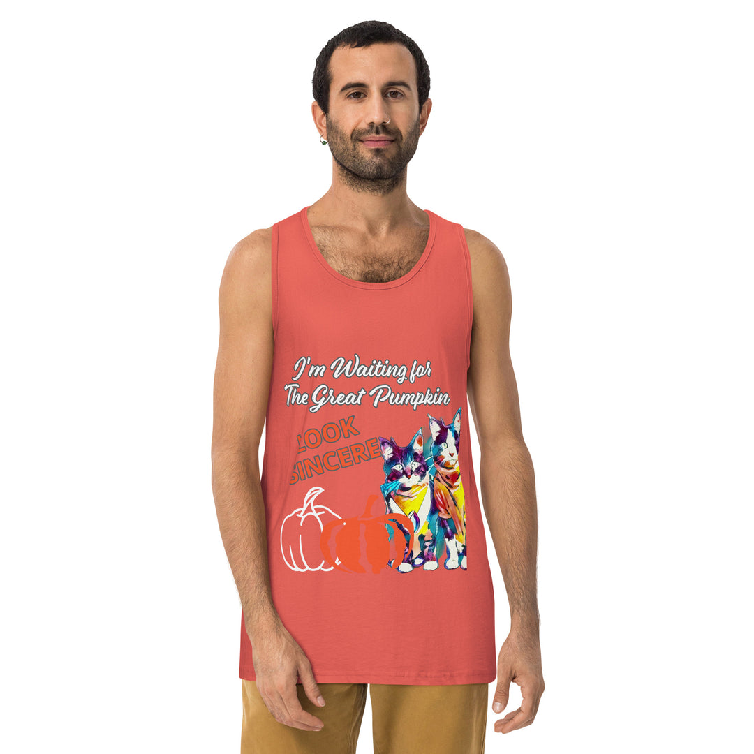 Great Pumpkin, look Sincere, Men’s premium tank top