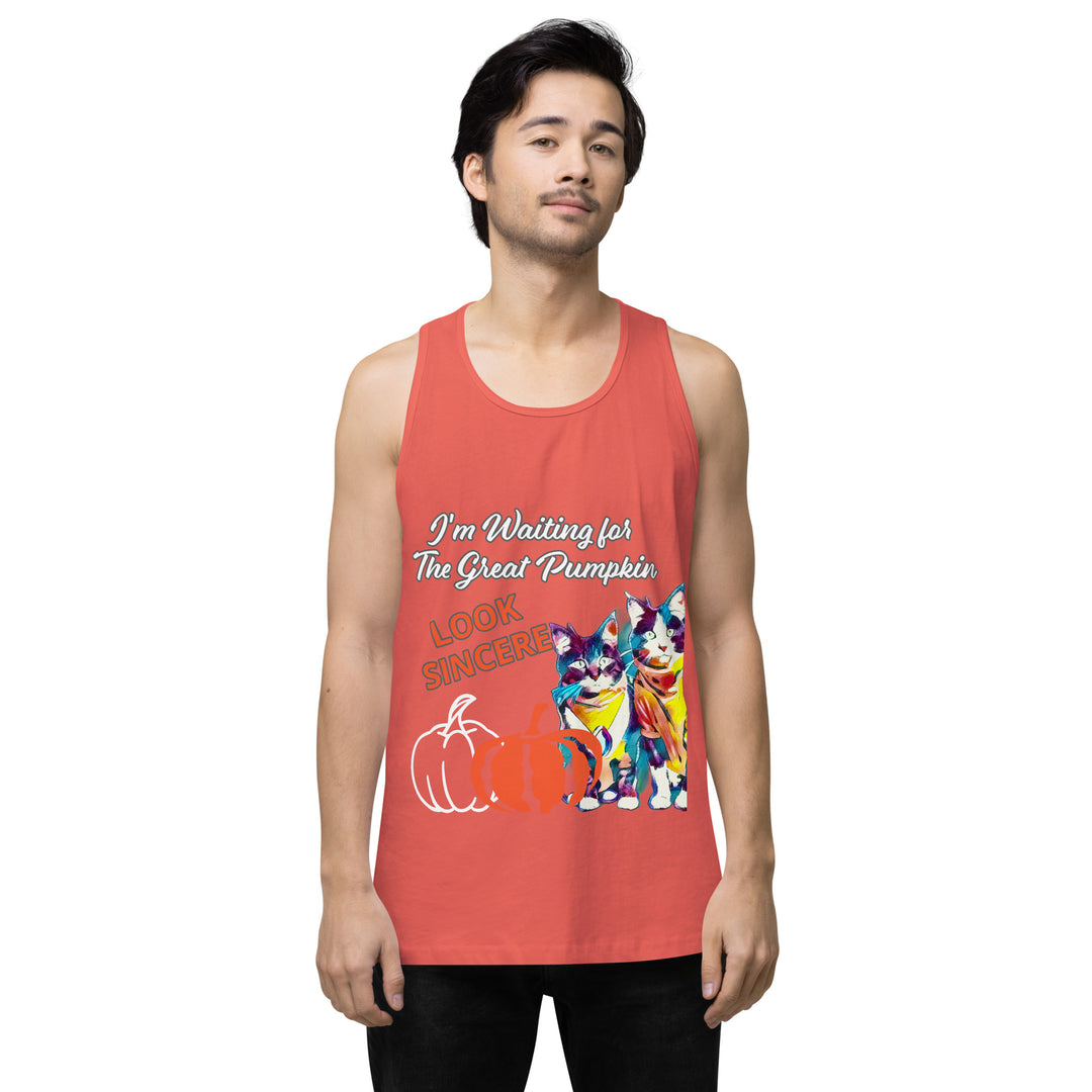 Great Pumpkin, look Sincere, Men’s premium tank top
