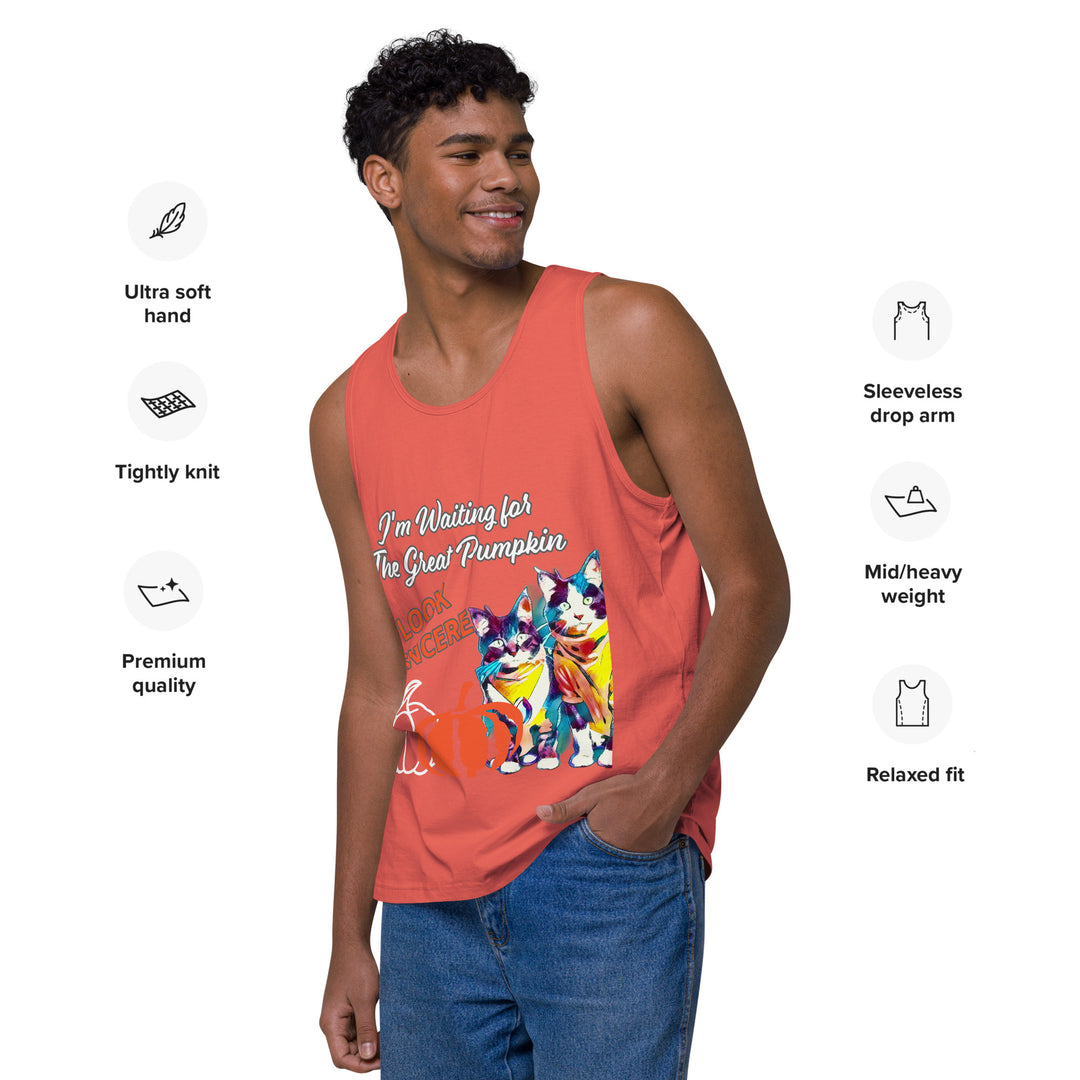 Great Pumpkin, look Sincere, Men’s premium tank top