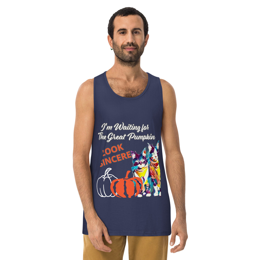 Great Pumpkin, look Sincere, Men’s premium tank top