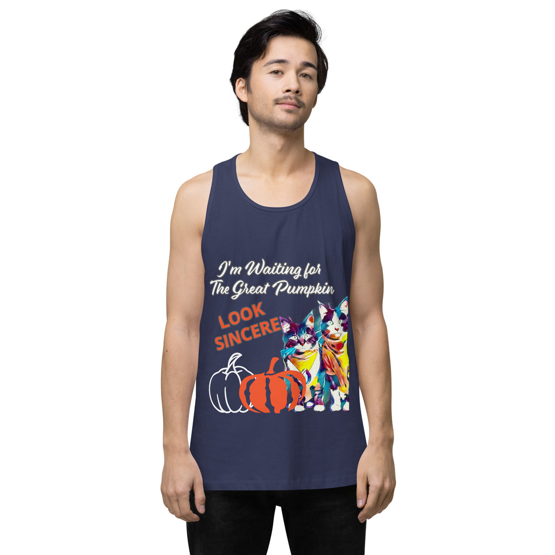 Great Pumpkin, look Sincere, Men’s premium tank top
