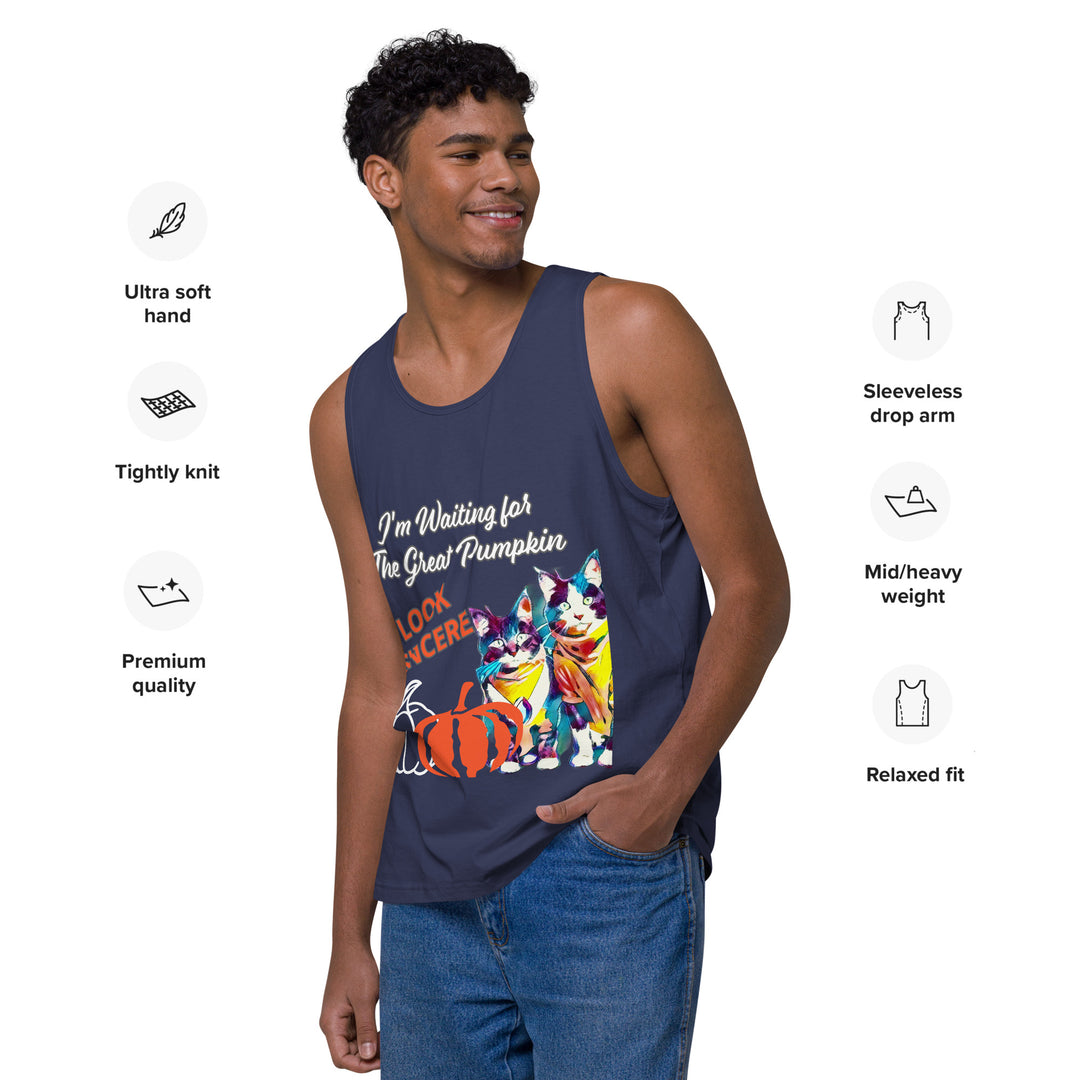 Great Pumpkin, look Sincere, Men’s premium tank top