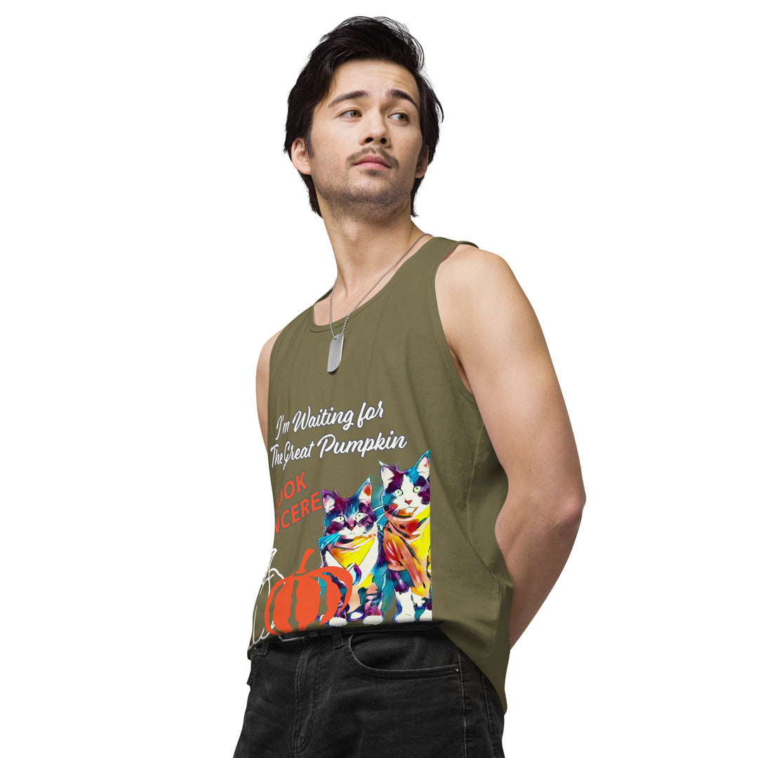 Great Pumpkin, look Sincere, Men’s premium tank top