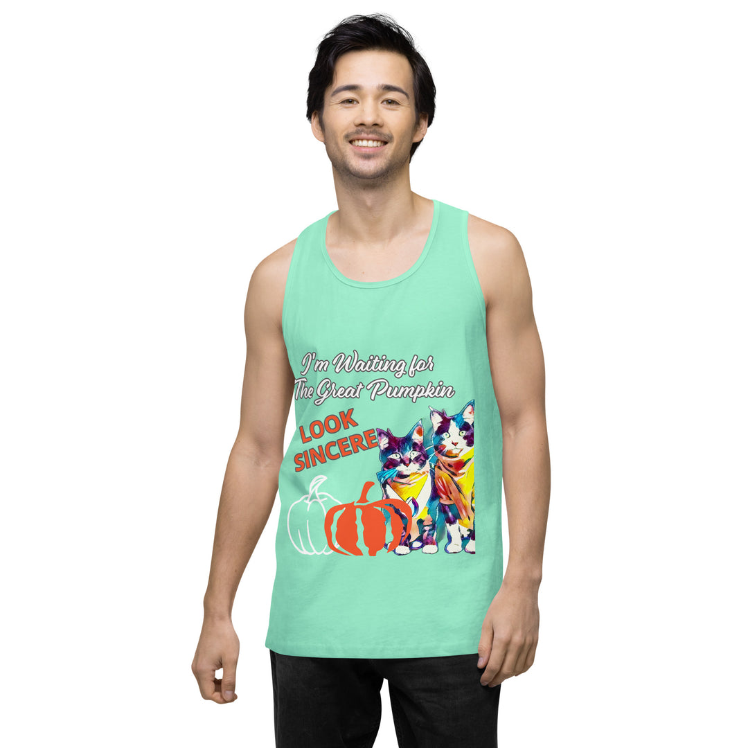 Great Pumpkin, look Sincere, Men’s premium tank top