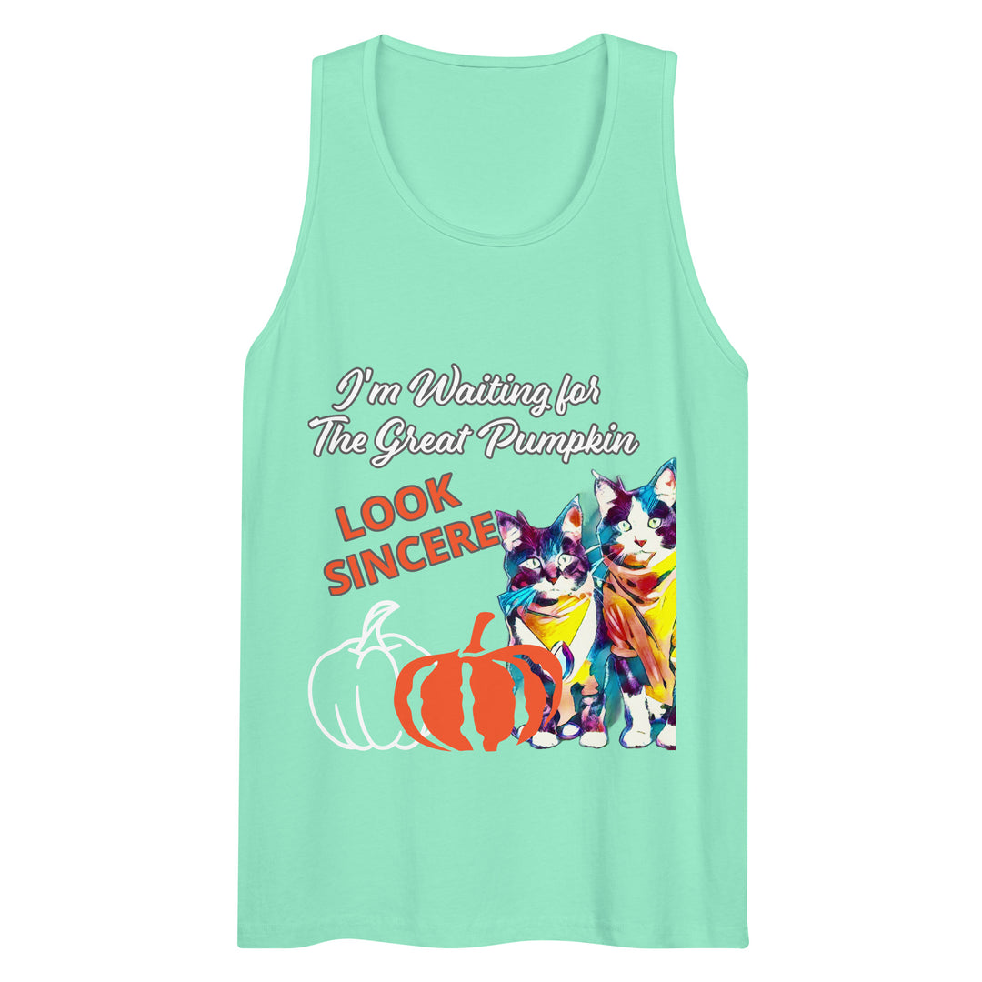 Great Pumpkin, look Sincere, Men’s premium tank top