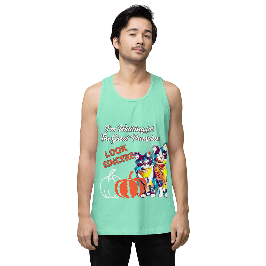 Great Pumpkin, look Sincere, Men’s premium tank top