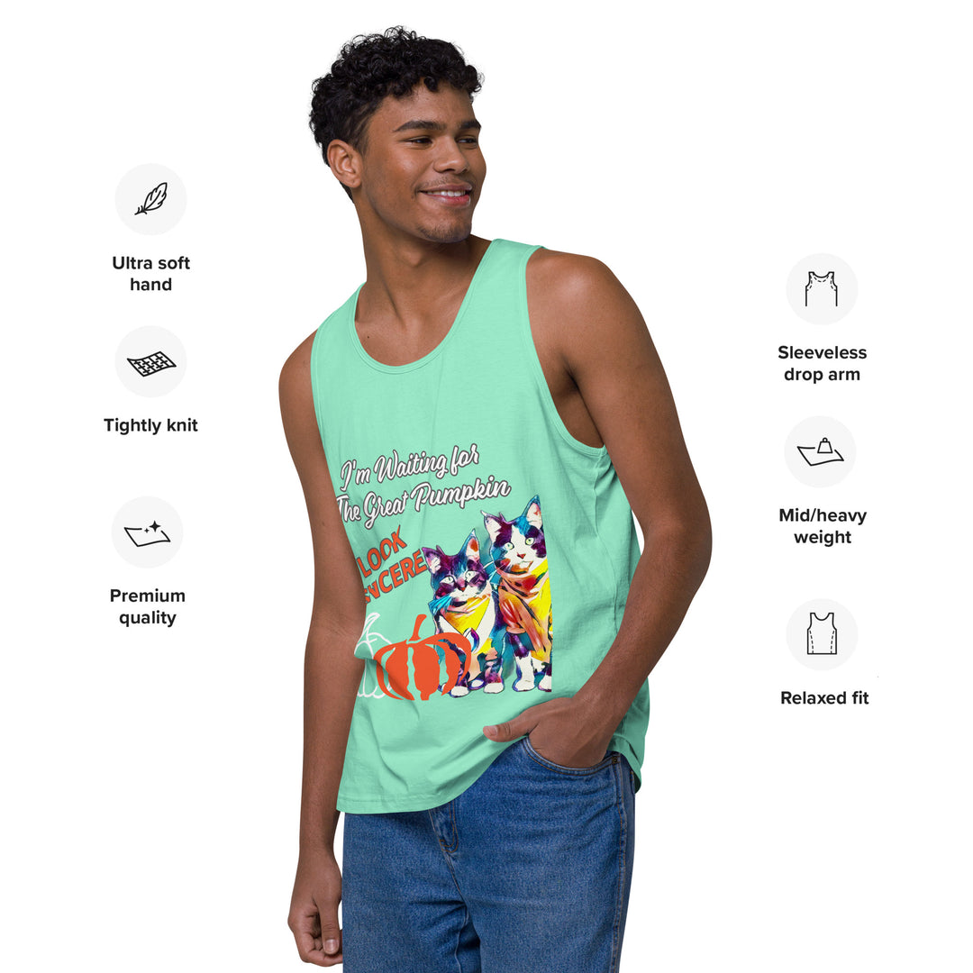 Great Pumpkin, look Sincere, Men’s premium tank top