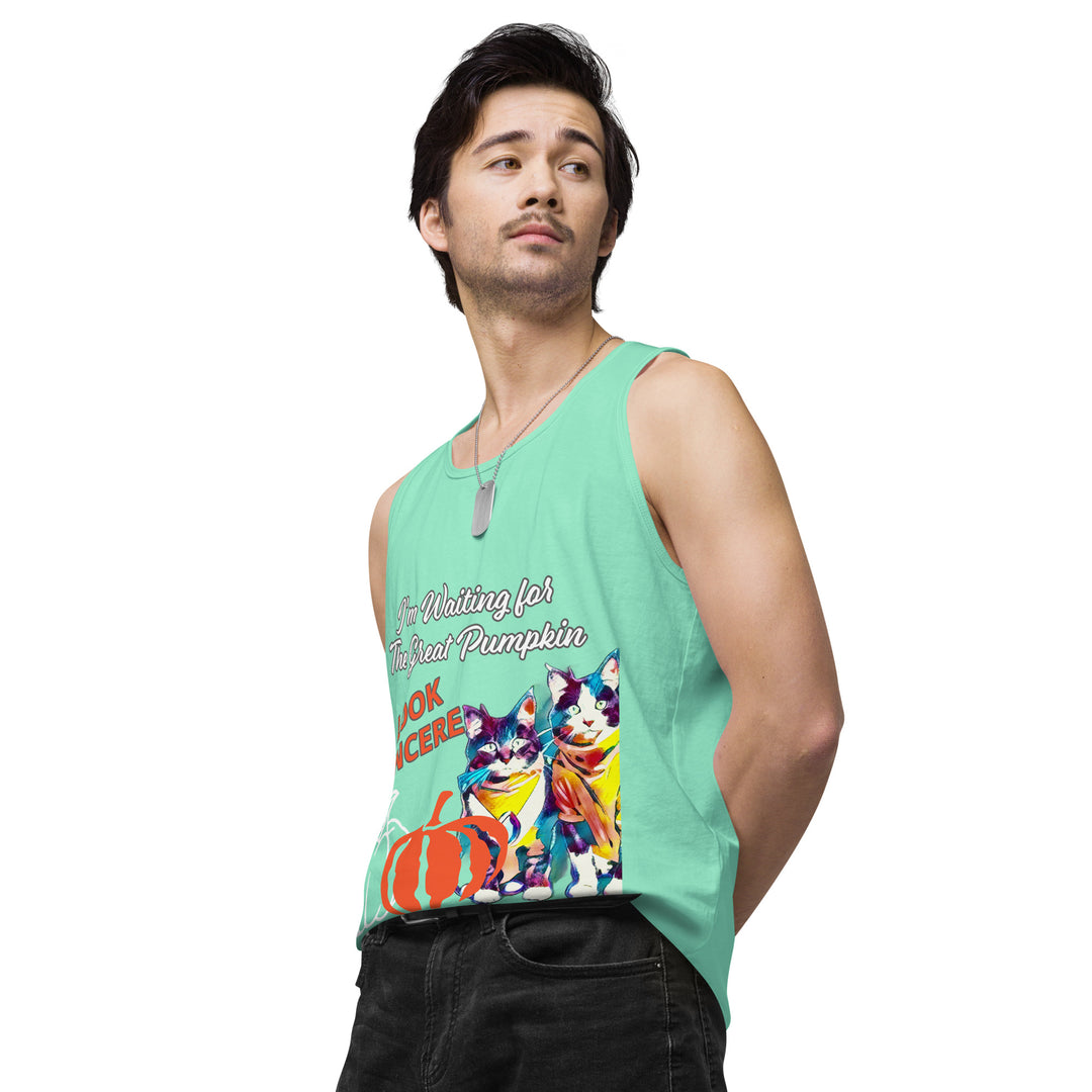 Great Pumpkin, look Sincere, Men’s premium tank top