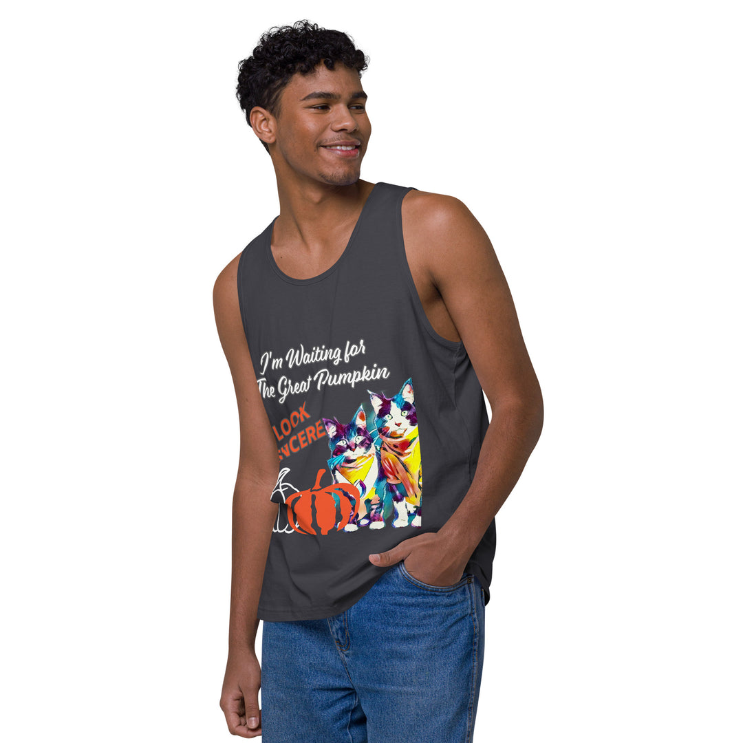 Great Pumpkin, look Sincere, Men’s premium tank top