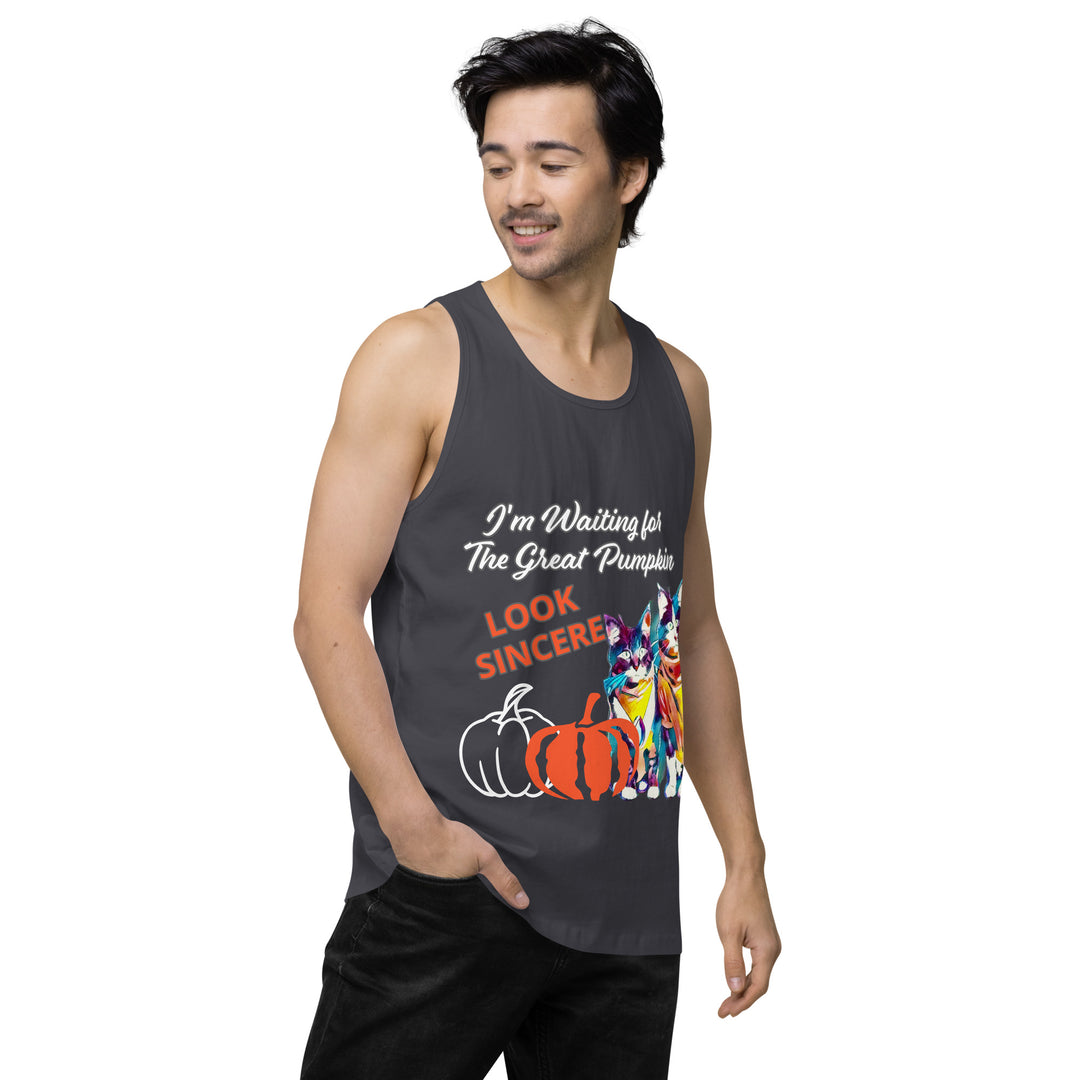 Great Pumpkin, look Sincere, Men’s premium tank top