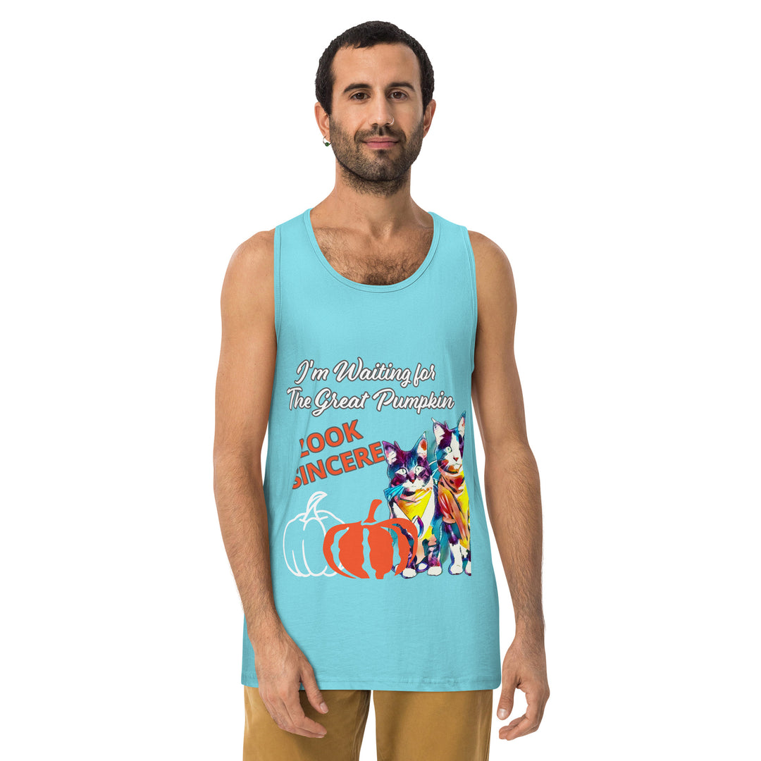 Great Pumpkin, look Sincere, Men’s premium tank top