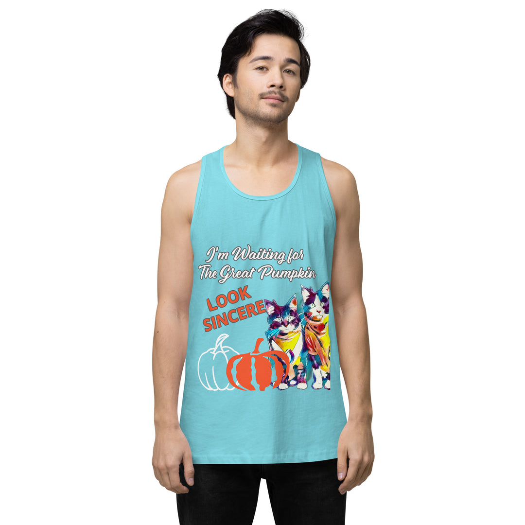 Great Pumpkin, look Sincere, Men’s premium tank top