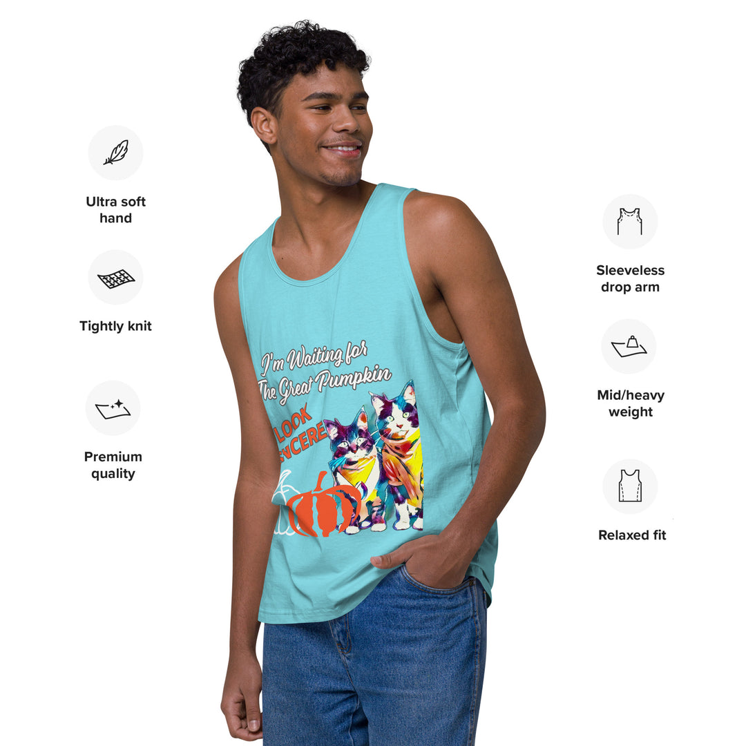 Great Pumpkin, look Sincere, Men’s premium tank top