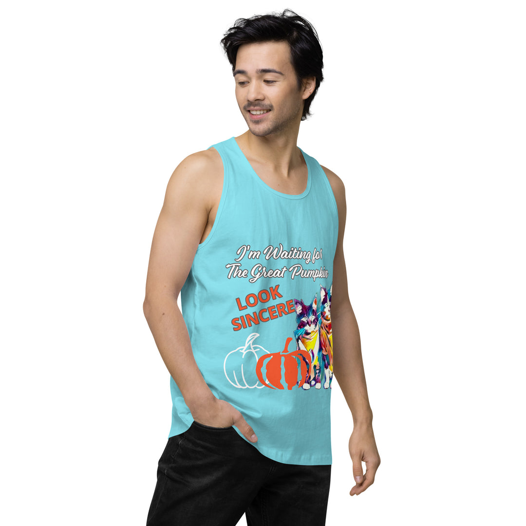 Great Pumpkin, look Sincere, Men’s premium tank top