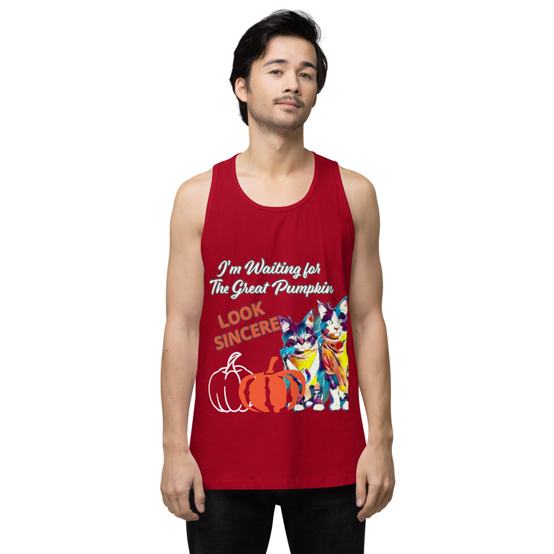 Great Pumpkin, look Sincere, Men’s premium tank top