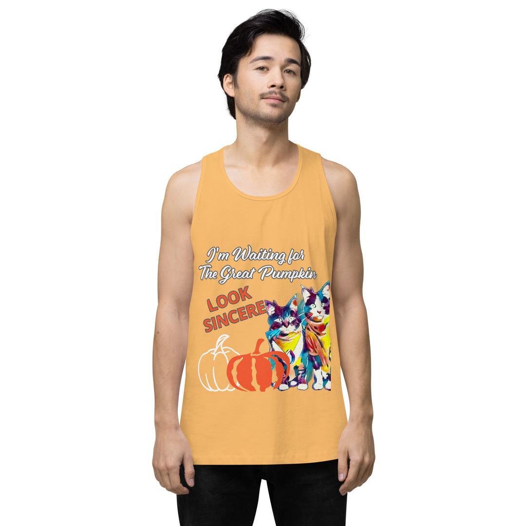 Great Pumpkin, look Sincere, Men’s premium tank top