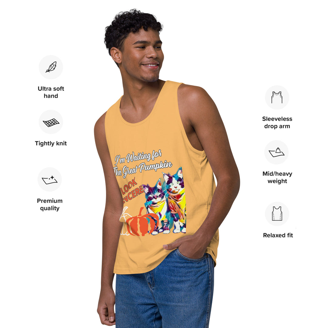 Great Pumpkin, look Sincere, Men’s premium tank top