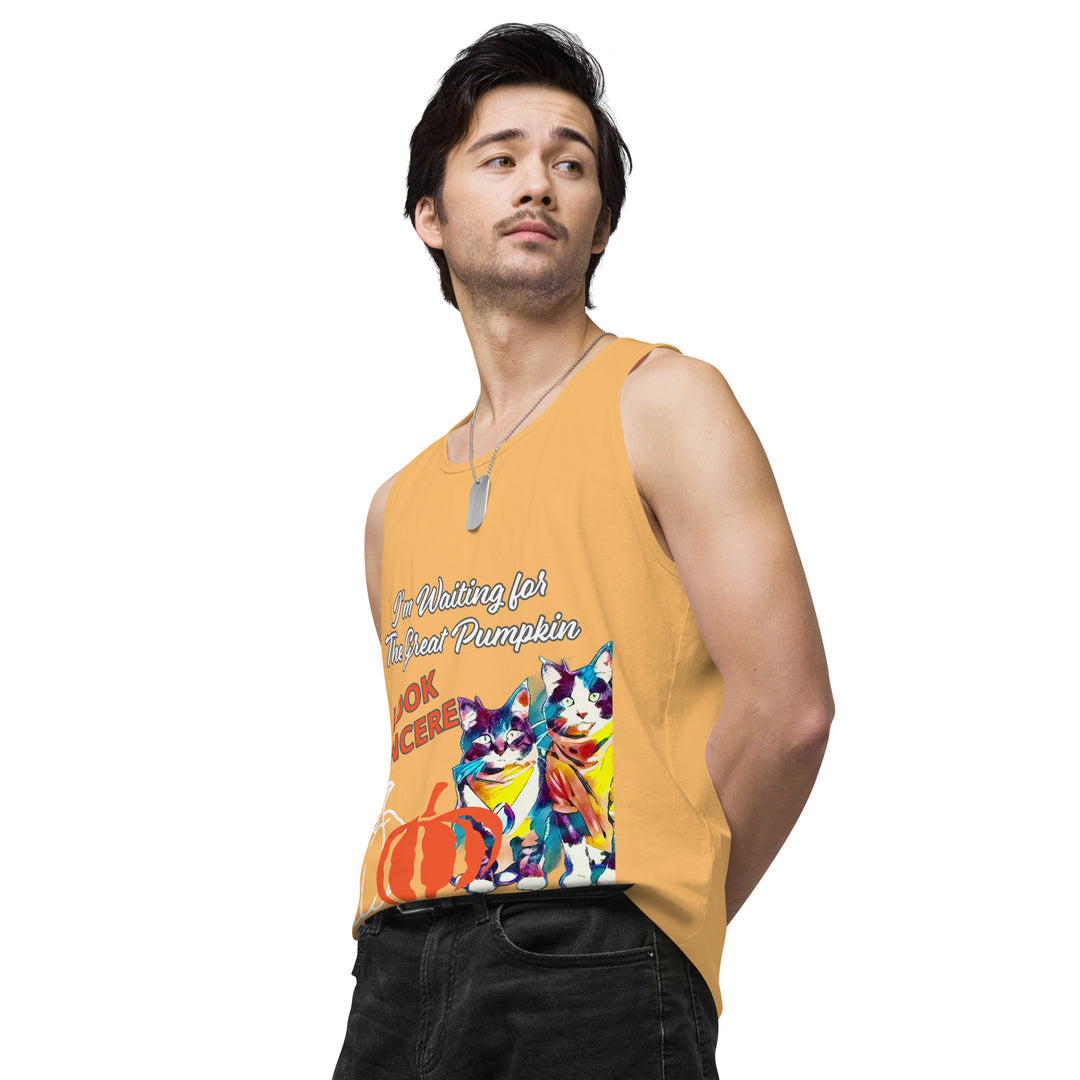 Great Pumpkin, look Sincere, Men’s premium tank top