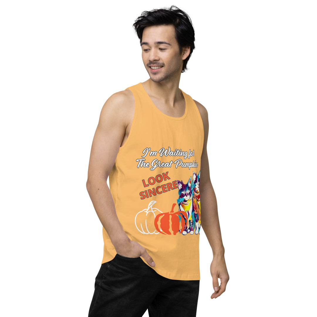 Great Pumpkin, look Sincere, Men’s premium tank top