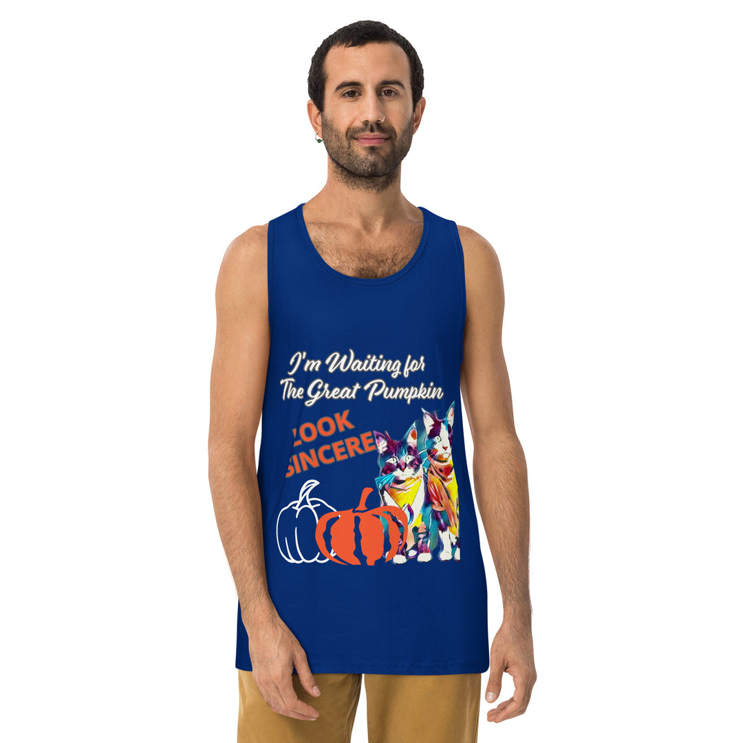 Great Pumpkin, look Sincere, Men’s premium tank top