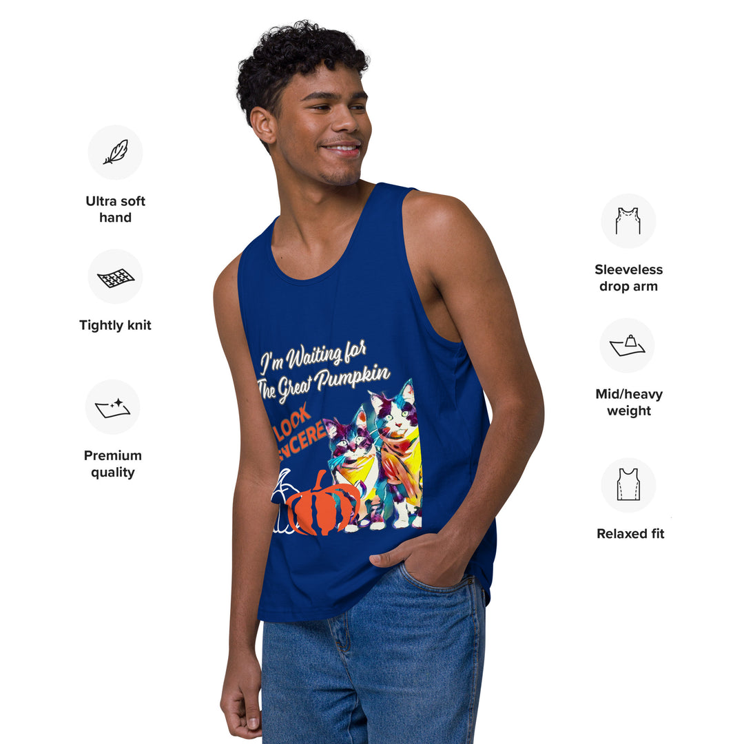 Great Pumpkin, look Sincere, Men’s premium tank top