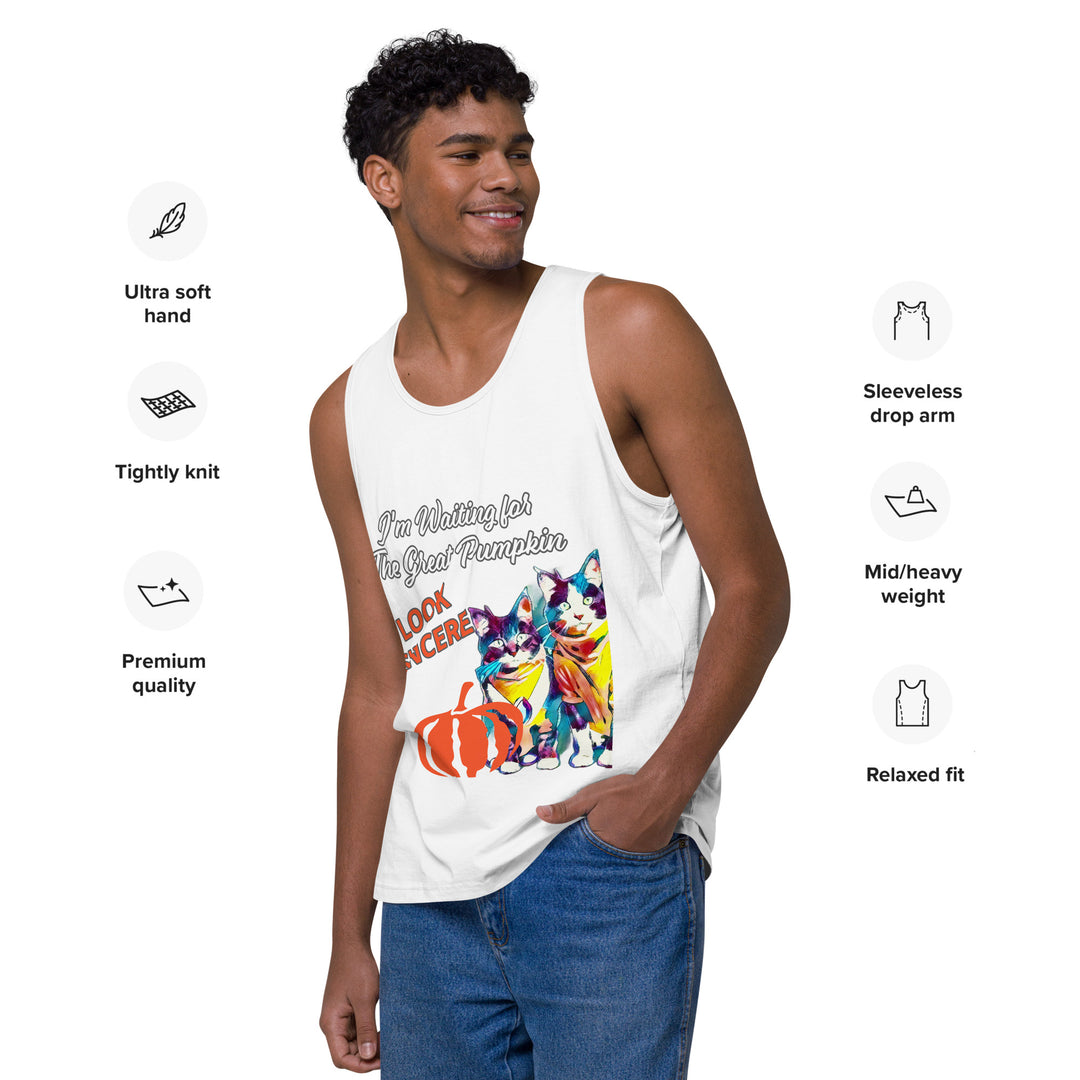 Great Pumpkin, look Sincere, Men’s premium tank top