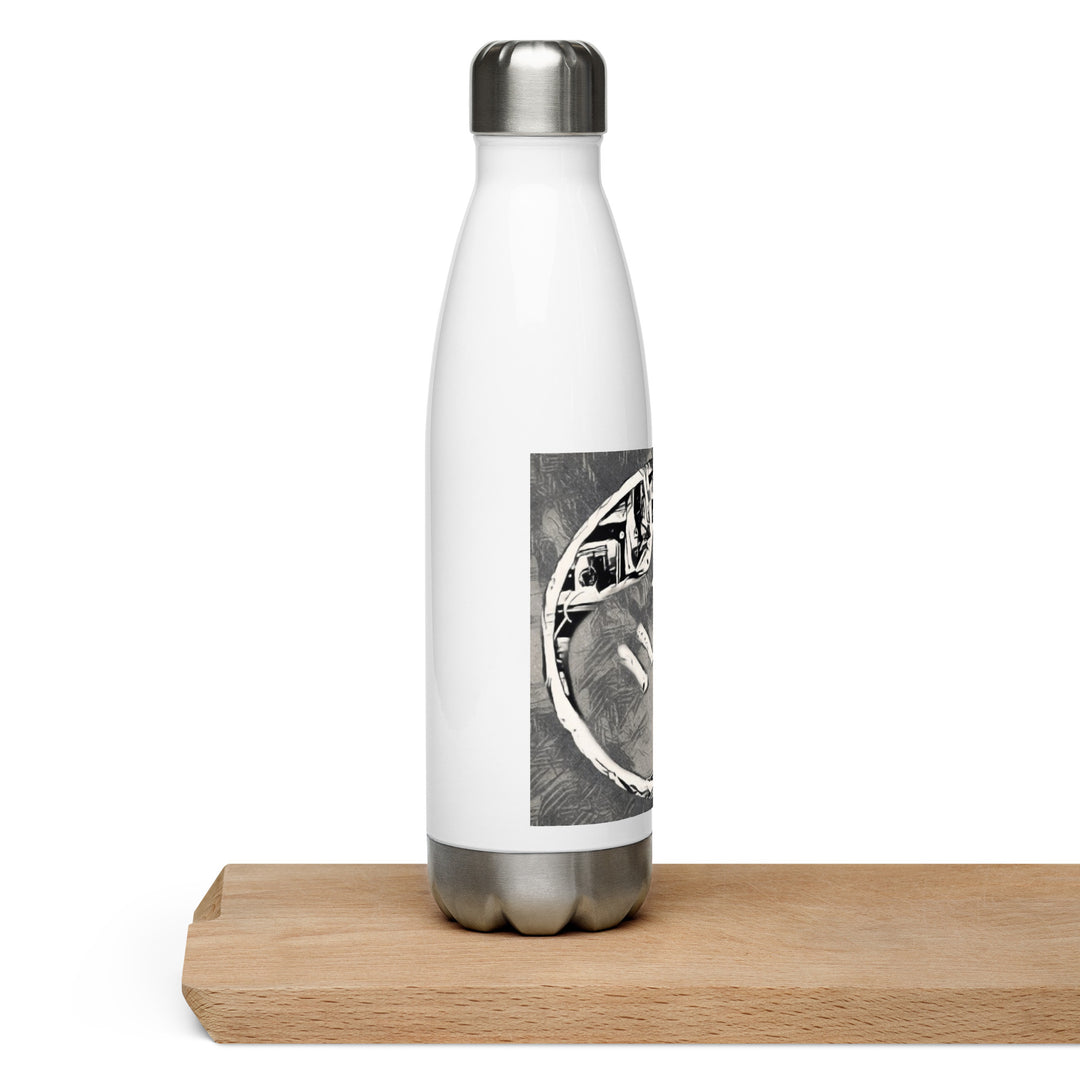 Grey Sketchy Guitar Stainless Steel Water Bottle
