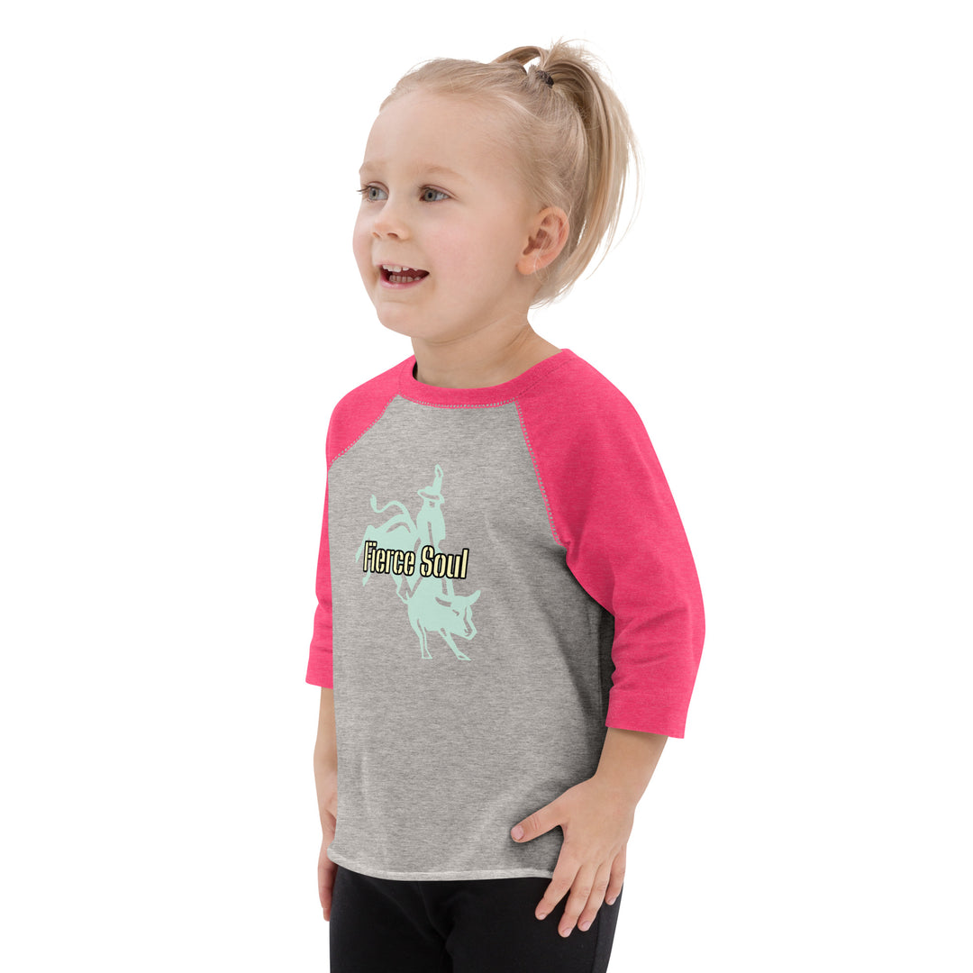Bull Rider, Fierce Soul Toddler baseball shirt
