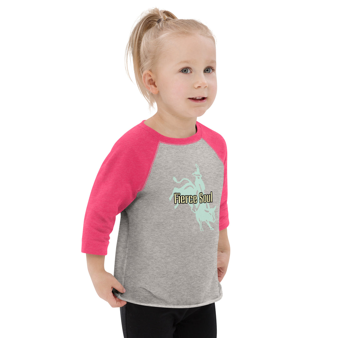 Bull Rider, Fierce Soul Toddler baseball shirt