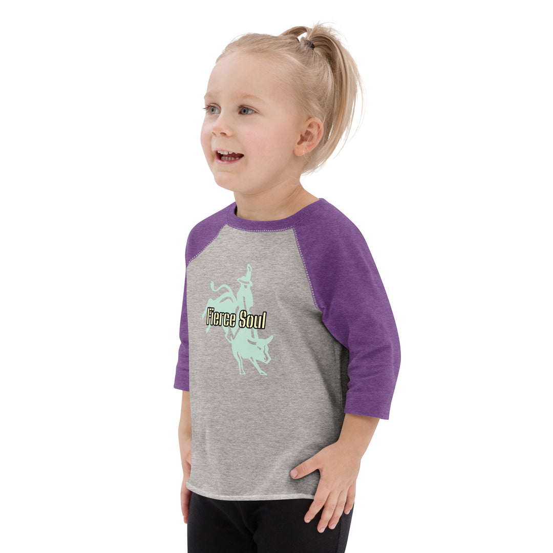 Bull Rider, Fierce Soul Toddler baseball shirt
