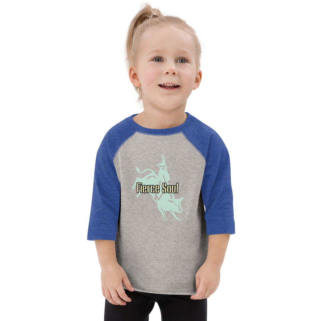 Bull Rider, Fierce Soul Toddler baseball shirt