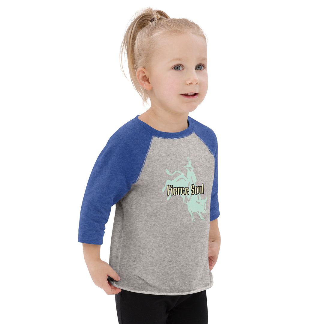 Bull Rider, Fierce Soul Toddler baseball shirt