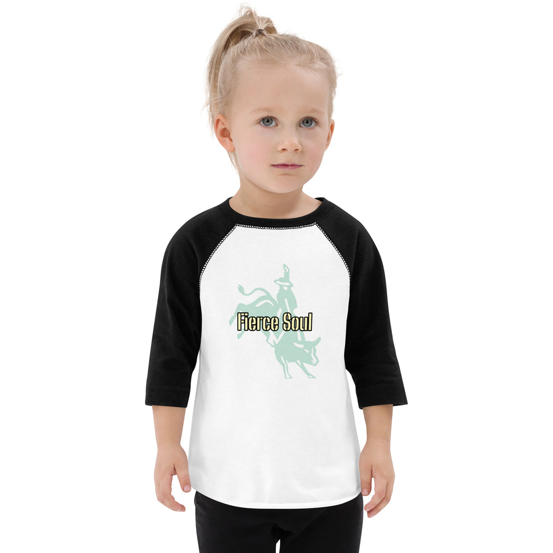 Bull Rider, Fierce Soul Toddler baseball shirt