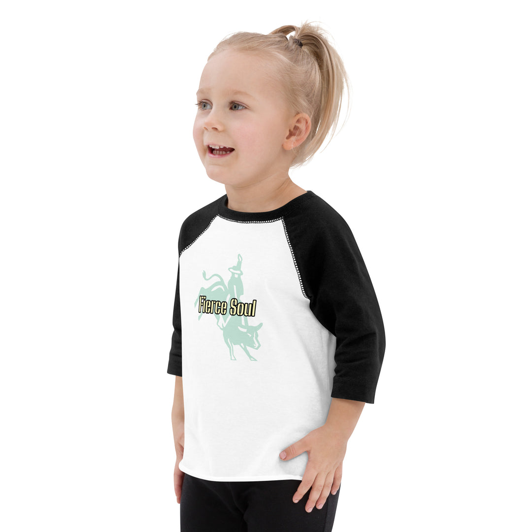 Bull Rider, Fierce Soul Toddler baseball shirt