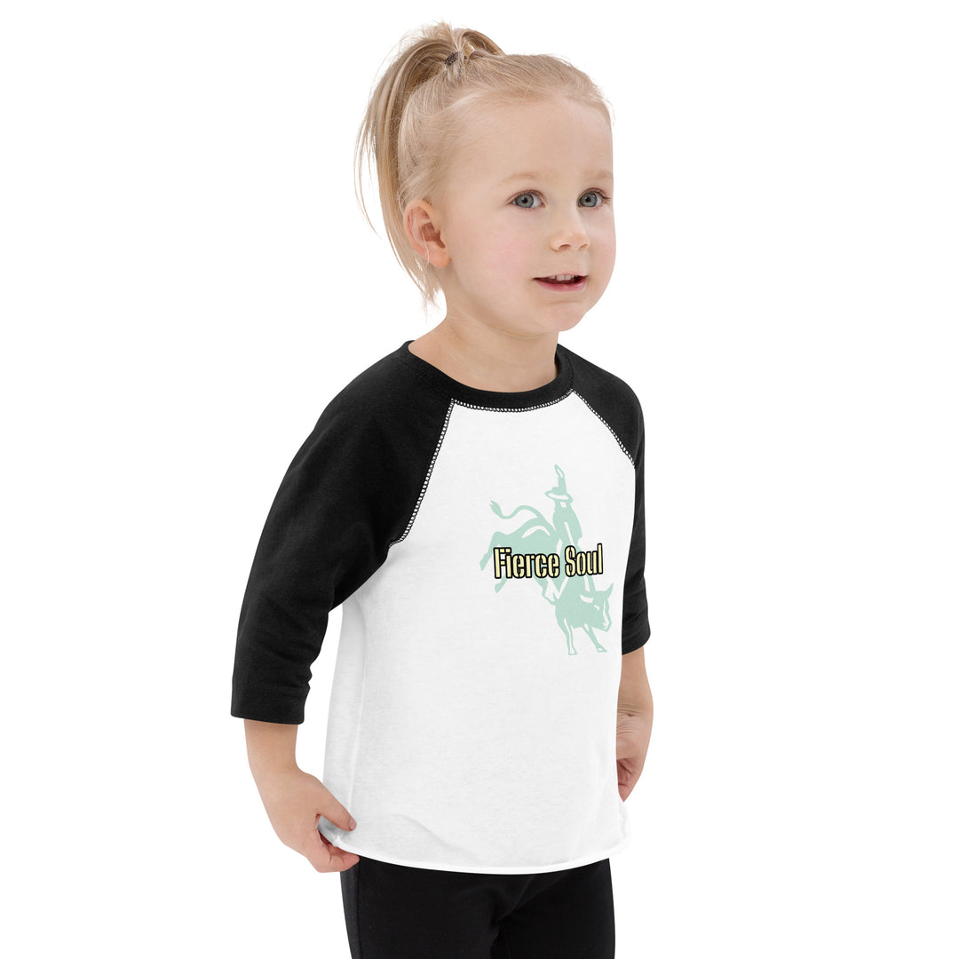 Bull Rider, Fierce Soul Toddler baseball shirt