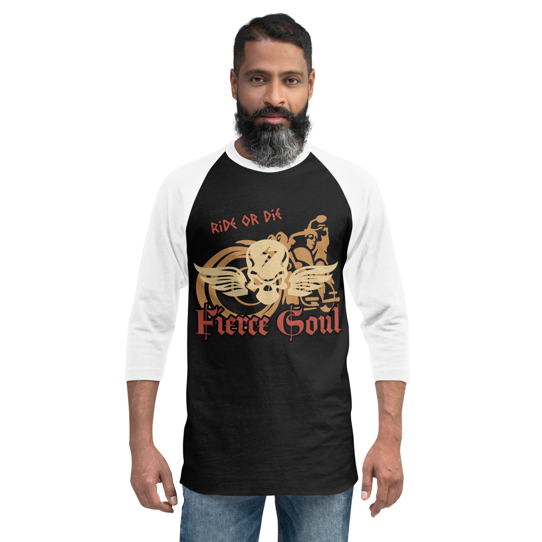 Ride or Die, Fierce Soul, 3/4 sleeve raglan shirt