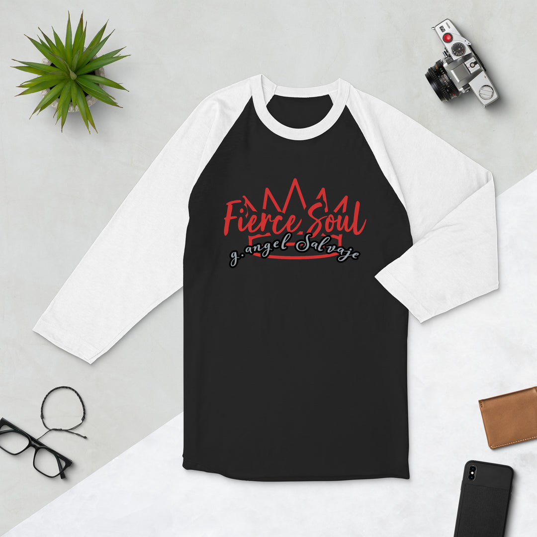 Fierce Soul 3/4 sleeve raglan shirt